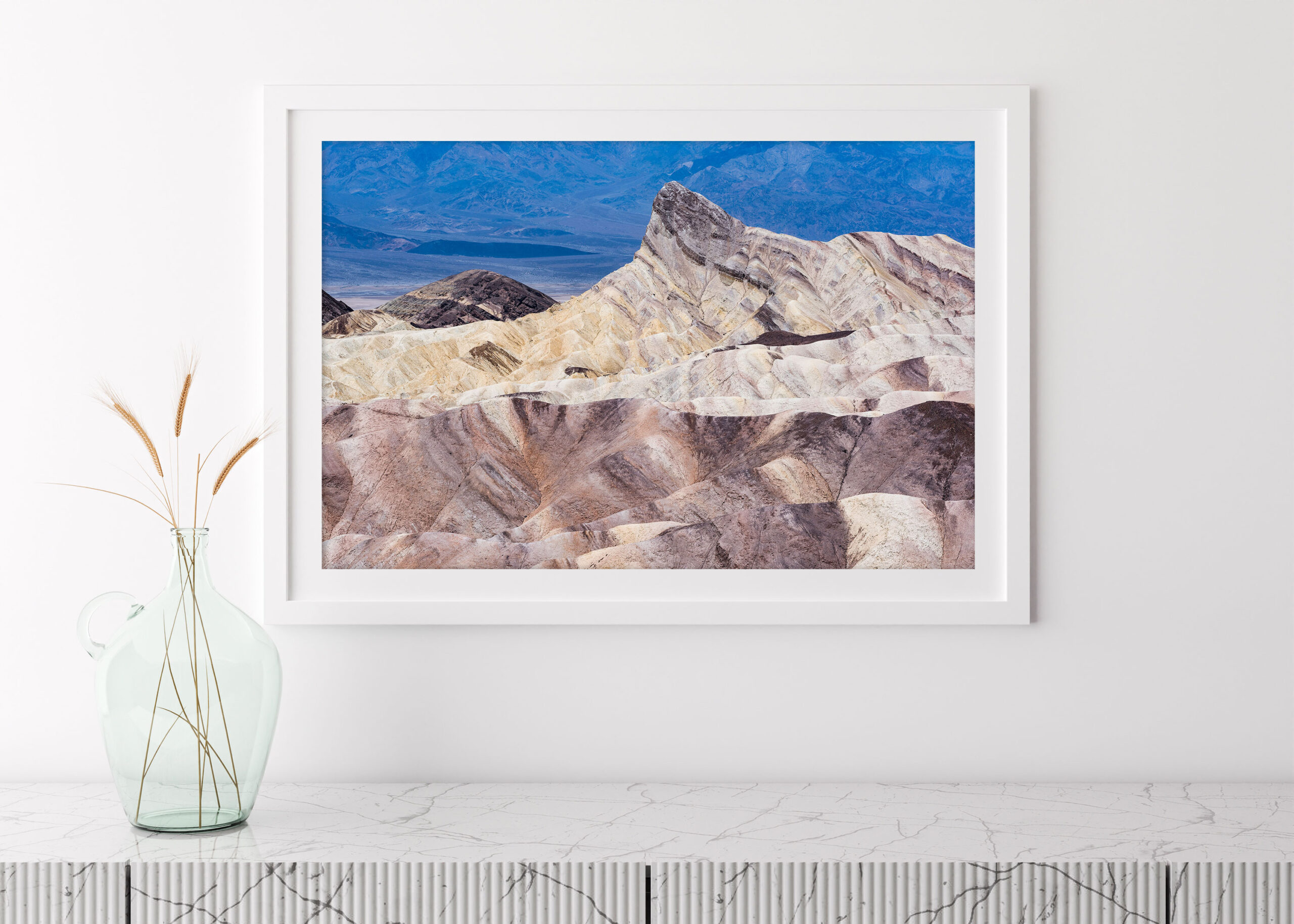 Photograph inserted in a frame to show how fine art prints look.